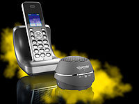 simvalley communications DECT-Freisprech-Box "FNF-920.bt" mit Bluetooth; GSM-Tischtelefone GSM-Tischtelefone 