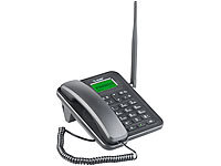 simvalley communications GSM-Tisch-Telefon mit SMS-Funktion und Akku (Versandrückläufer); Notruf-Handys 